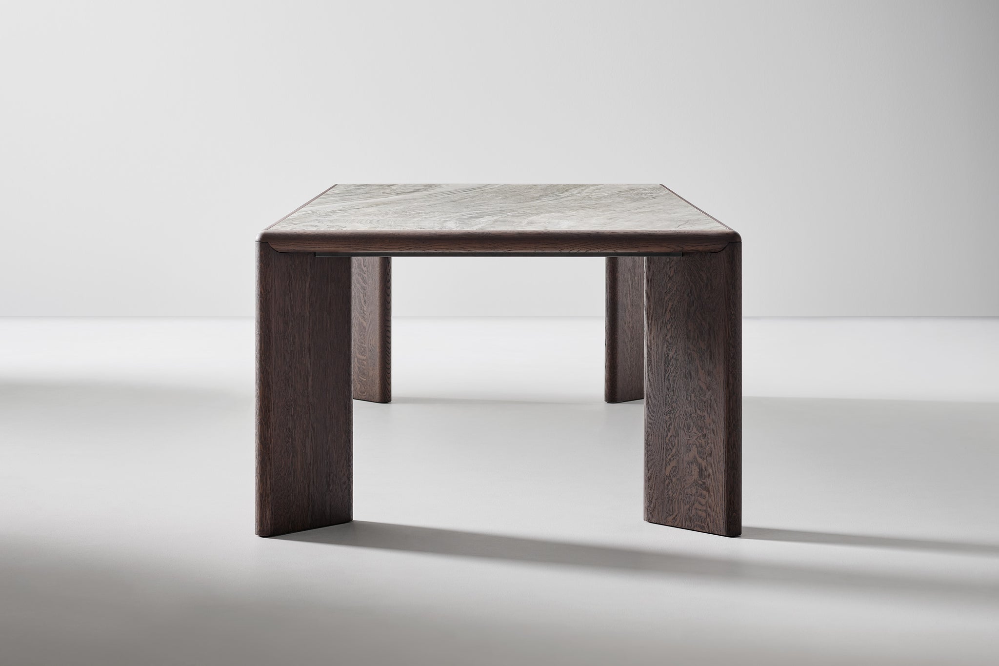 Table Bonaldo Oshi – table en bois massif avec plateau verre ou céramique