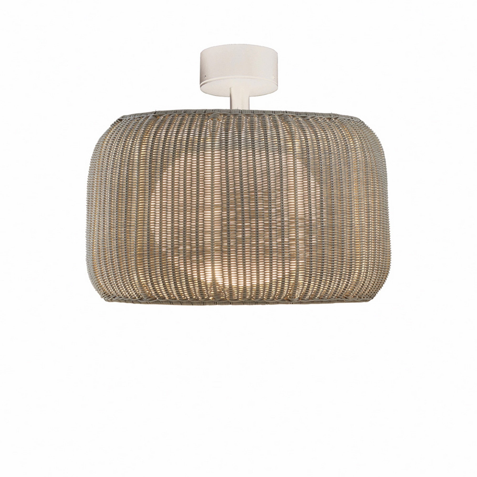 Fora PF Bover — structure blanc cassé et abat-jour beige clair ; forme extérieure commune aux versions E27 et LED