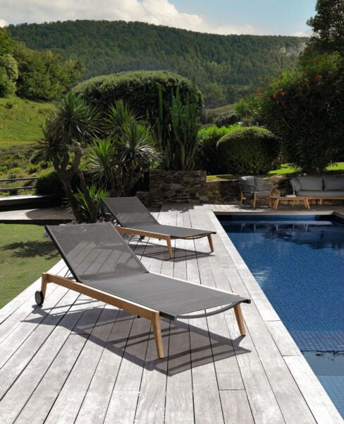 Moon Teck Bain de soleil Talenti chaise longue outdoor design Talenti