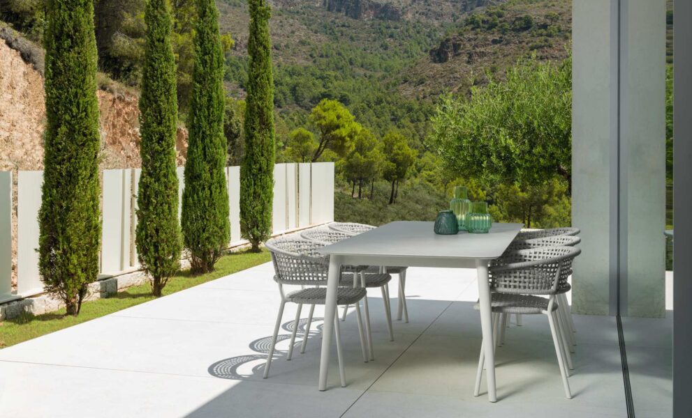 Moon Alu table à manger extensible 240/300×100 Talenti table outdoor Talenti