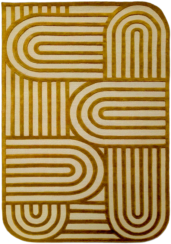 Tapis Nowee moutarde – Serge Lesage