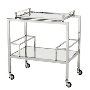 Eichholtz Trolley Majestic - Steel Eichholtz Majestic Meubles_Complements Steel Trolley