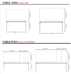 PUSH TABLE CERAMIQUE