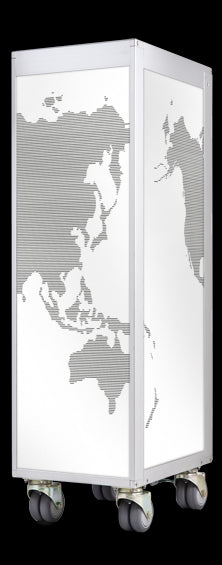 Bordbar Bordbar Worldmap White Accessoire-Decoration Bordbar Wordmap